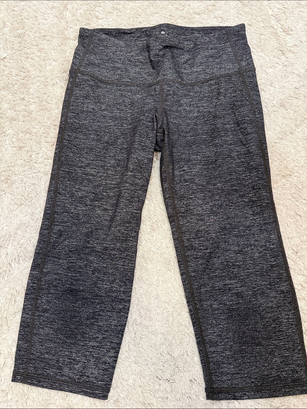 Athleta Dark Heather Gray Capri Leggings